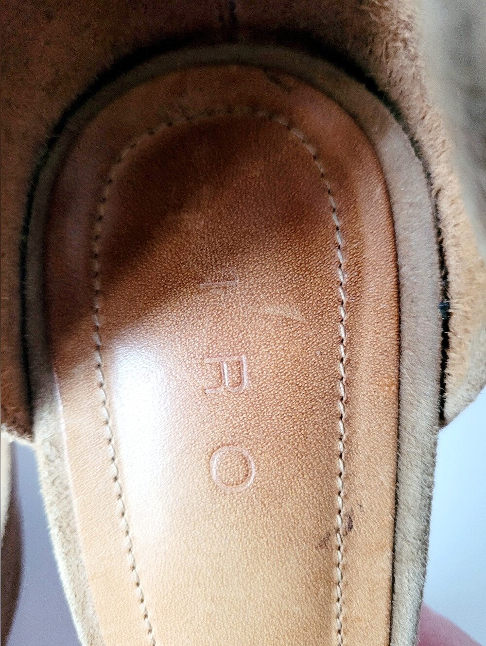 IRO Taupe Tan Suede Leather Pointed-Toe D'Orsay Pumps EU 36/US 5.5 - Picture 14 of 16